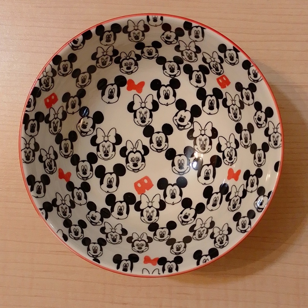 Set of 4 Disney Mickey Minnie Mouse Small Tidbit Ceramic Bowls